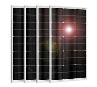 DOKIO Panneau Solaire 400W 18V Monocristallin Photovoltaïque pour charger la Batterie 12V