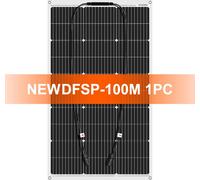 DOKIO Panneau solaire flexible, puissance 100W, sortie 18V, 100W
