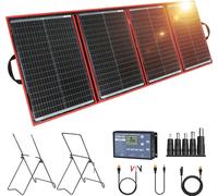 DOKIO Panneau solaire portable, 195W de puissance maximale, 18V de tension, 18V 195W avec ZJ