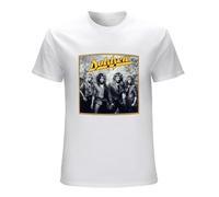 Dokken Heavy Metal Glam Rock Band Gig Music Poster Funny T Shirts for Men Unisex Graphic White L