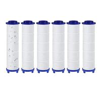 Dokkita 6PCs Pommeau Douche Filtres en Coton PP Anti-Calcaire, Filtre de Douchette Facile à Installer