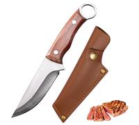 Doklasu japonais petits cuisiniers couteau plein Tang cuisine Knvies main forgé couteaux barbecue acier à haute teneur en carbone couteau de table de la viande avec gaine et manche en bois