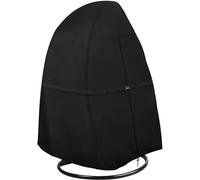 Dokon Housse Chaise Suspendue Exterieur Imperméable Housse de Protection Fauteuil Suspendu avec Fermeture Éclair, Résistant au Vent, Anti-UV Tissu Oxford 420D Bache Chaise Suspendue, 190 x 115cm