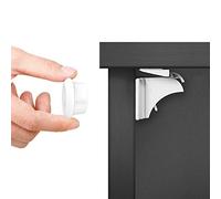 Dokon Sécurité Bébé Placard Bloque Porte (10 serrures + 2 Clés), Sécurité Enfant Tiroir Armoires Verrous Magnétique Cabinet de sécurité + Vidéo d'instruction