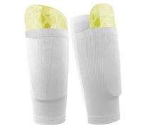 Dokpav Football Protège-Tibia Chaussettes, Manches Double Couche Protège-Tibias Respirant pour Enfant Adolescent Adulte - Football Jeux débutant ou Elite athlétisme-Pas de Protège-Tibia en Plastique