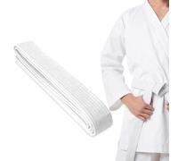 DOKRIN 1 ceinture de judo et de karaté de 180 cm, ceinture de taekwondo professionnelle, ceinture épaisse en tissu d'aïkido pour enfants et adultes, ceinture de karaté (blanche)