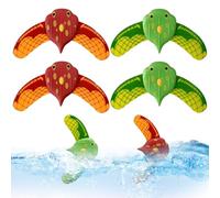 DOKRIN Anneaux et jouets de plongée,4 pièces Glider sous-Marin, Jouets de Piscine, Jouets de plongée,il Suffit d'appuyer sur celui-ci sous la Surface l'eau et il se déplace comme Un Petit Poisson