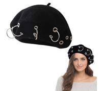 DOKRIN Bérets femme,Chapeau britannique automne/hiver pour femme, chapeau de peintre vintage en forme de citrouille