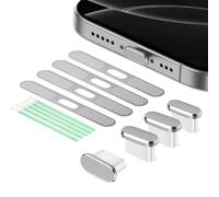 DOKRIN Bouchons anti-poussières pour téléphone portable,Kit de bouchons anti-poussière pour iPhone séries 15/16/17. Bouchons anti-poussière et kit de nettoyage.