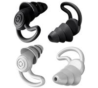 DOKRIN Bouchons d'oreille,2 paires de bouchons d'oreilles en silicone pour l'isolation phonique pour dormir et étudier