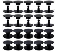 DOKRIN Boutons pression,Lot de 20 boutons-pression jetables fixes à boucle latérale en plastique pour chaussures à trous
