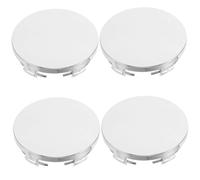 DOKRIN Cache-moyeux Lot de 4 enjoliveurs universels pour voiture, ABS, diamètre extérieur 60 mm, diamètre intérieur 56 mm, argentés