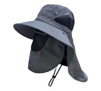 DOKRIN Chapeaux de randonnée homme,Chapeau de pêche, bob, protection solaire, pour randonnée, homme et femme, été, à large bord anti-UV