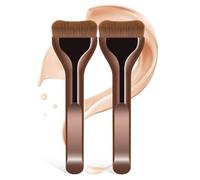 DOKRIN Pinceaux pour le visage,Pinceau magique pour une application de maquillage sans effort, ultra doux et délicat, pinceau de maquillage portable (2 pièces)