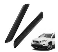 DOKRIN Protection pour pare-chocs auto, Lot de 2 bandes anti-collision en fibre de carbone pour pare-chocs de voiture film de protection adapté à la plupart des modèles de voitures (noir)