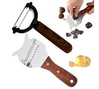 DOKRIN Râpes,Trancheuse à truffes en 2 parties avec épaisseur réglable, outil à râper le chocolat et le fromage