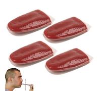DOKRIN Tours de magie,4 pièces de fausses langues, jouets de farces, accessoires de magie de scène, adaptés à Halloween