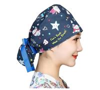 DOKRIN Une charlotte chirurgicale ajustable pour femmes, avec boutons et bandeau anti-transpiration, adaptée aux médecins et infirmières aux cheveux longs