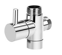DOKRIN Valves d'aiguillage de douche,Distributeur d'eau de douche, robinet de douche, vanne de distribution d'eau à trois voies, interrupteur de pomme de douche, convertisseur de connecteur 1/2
