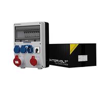 Doktorvolt® 0298 TD-S 32 A 16 A 3 x 230 V Système français avec interrupteur 0-1 Répartiteur mural