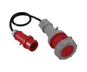 Doktorvolt Adaptateur CEE 32 A 400 V 5P mâle vers 63 A 400 V 5P coupleur