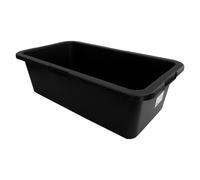 Doktorvolt Bac à mortier - Seau de construction Bac à mortier Bac de construction - 40 L - en granulés PP/PE recyclés - Carré Noir
