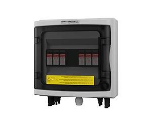 Doktorvolt Boîte de jonction solaire DC 1000 V T2 2 cordes Protection contre les surtensions PV Protection contre la foudre IP65 Distributeur mural photovoltaïque