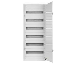 Doktorvolt Boîtier de distribution en métal Boîtier de fusibles Encastré Distributeur de courant Distributeur de courant de construction 108 modules 6 rangées IP30 1512
