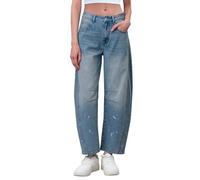 Dola22g Jean baggy Boyfriend pour femme - Jambe large - Taille mi-haute - Denim, 2-Bleu clair, XXXXL