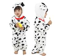 Doladola Barboteuse Animale à Capuchon pour Fille de bébé garçon BéBé Grenouillères Animal Pyjama Combinaison Barboteuse Enfant Filles Costume (Chien, 18-24 Mois)