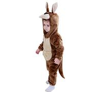 Doladola Bebe à Capuchon Onesie Combinaison Grenouillère Barboteuse À Capuche pour 0-30 Mois (Kangourou, 6-12 Mois)