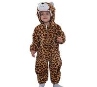 Doladola Bebe à Capuchon Onesie Combinaison Grenouillère Barboteuse À Capuche pour 0-30 Mois (Léopard, 18-24 Mois)