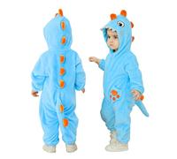 Doladola Bebe à Capuchon Onesie Combinaison Grenouillère Barboteuse À Capuche pour 0-30 Mois (Requin Bleu, 6-12 Mois)