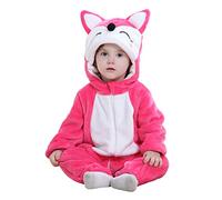 Doladola Bebe à Capuchon Onesie Combinaison Grenouillère Barboteuse À Capuche pour 0-30 Mois (Taille (24-30 mois), Rose)