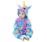 Doladola Bébé Garçon Filles Flannelle Animal Pyjama À Capuche Licorne Unésies (Multicolore, Taille (4-5 ans)