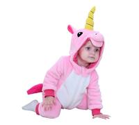 Doladola Bébé Garçon Filles Flannelle Animal Pyjama À Capuche Licorne Unésies (Rose, Taille (4-5 ans))