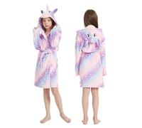 Doladola Peignoir Enfants Filles Licorne Robe De Chambre à Capuche Cosplay Peignoirs de Bain Doux Pyjamas Vêtements de Nuit Loungewear