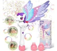 Dolanus Baguettes à bulles pour enfants de 3 à 8 ans : baguette licorne de princesse, jouet pour petite fille de 3, 4, 5, 6, 7, 8 ans