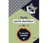 Dolbomy Carte a Gratter Cousin - Annonce Naissance et Grossesse - Tu vas Etre Cousin - Enveloppe Souvenir - Animaux - Carte Personnalisable Originale de Bebe pour Futur Cousin (Cousin)