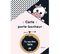 Dolbomy Carte a Gratter Tata - Annonce Naissance et Grossesse - Tu vas Etre Tata - Enveloppe Souvenir - Animaux - Carte Personnalisable Originale de Bebe pour Future Tata