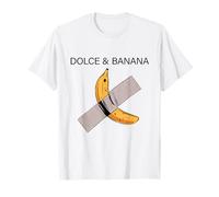 Dolce and Banana, Banana and Duck Tape T-Shirt, Homme, Blanc, S