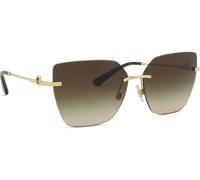Dolce & Gabbana Femme Dolce & Gabbana DG2321 02/13 Lunettes de soleil Métal Or Marron Cat Eye Normale Ombré