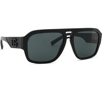 Dolce & Gabbana Lunettes de soleil DG4403 501/87 Acétate Noir Verres Gris Pilote Homme