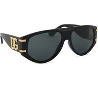 Dolce & Gabbana Femme Dolce & Gabbana DG4499 501/87 Lunettes de soleil Acétate Noir Gris Pilote Normale