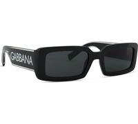 Dolce & Gabbana Femme Dolce & Gabbana DG6187 501/87 Lunettes de soleil Injecté Noir Gris Carré Normale