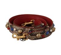 Dolce & Gabbana - Bandoulière en Cuir de Python de Luxe - Femme - Sacs - Brun - Taille: ONE Size