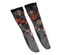 Dolce & Gabbana - Bas Noirs Cristal Paillettes Embelli - Femme - Sous-vêtements - Multicolore - Taille: ONE Size