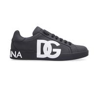 Dolce & Gabbana - Baskets Noires Style Portofino - Homme - Chaussures - Noir - Taille: 40 EU
