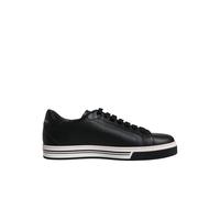 Dolce & Gabbana - Baskets Luxueuses en Cuir Noir Low-Top - Homme - Chaussures - Noir - Taille: 39 1/2 EU