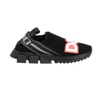 Dolce & Gabbana - Baskets Slip On Sorrento Noir Gris - Femme - Chaussures - Noir - Taille: 37 EU